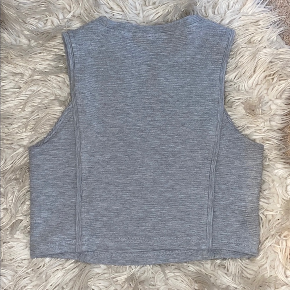 Grey Roxy Crop Top - Picture 3 of 3